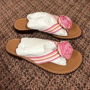 Talbots Pink Rose Blossom Sandals